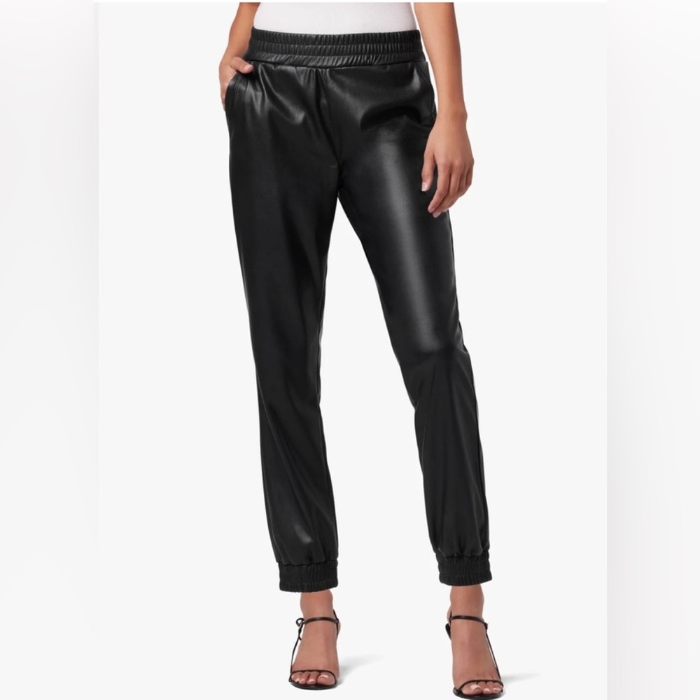 Joe’s faux leather joggers